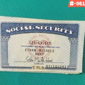 Legitimate Social Security Card Template