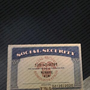 Vermont Social Security Card Template