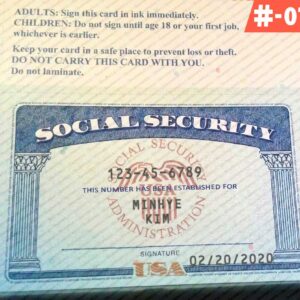 North Carolina Social Security Card Template