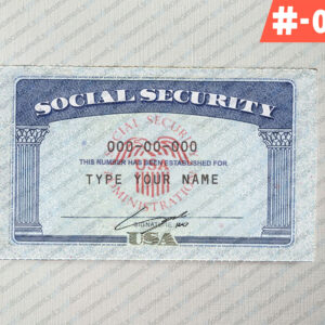 Social Security Template with background