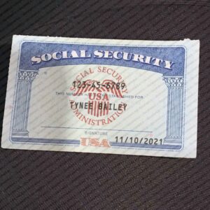 Tennessee Social Security Card Template