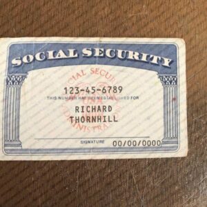 South Dakota Social Security Card Template
