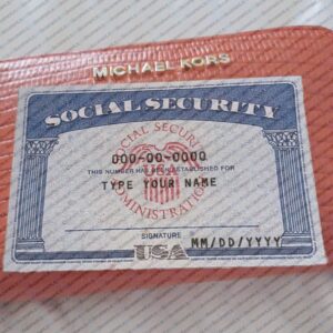 Oregon Social Security Card Template