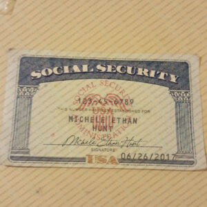 Ohio Social Security Card Template