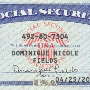 New York Social Security Card Template