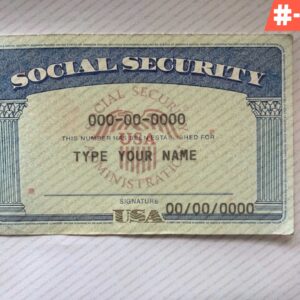 Mississippi Social Security Card Template