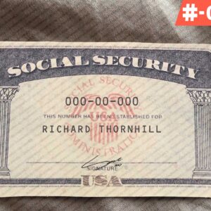 Minnesota Social Security Card Template
