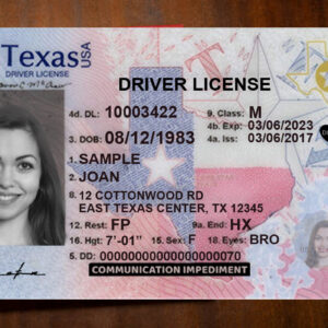 Texas Driver License Template New