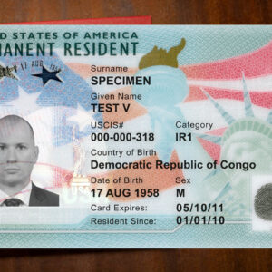 US Permanent Resident Card Template
