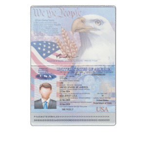 USA Passport Template