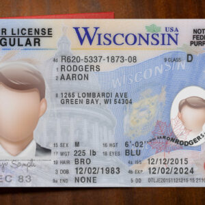 Wisconsin Driver License Template