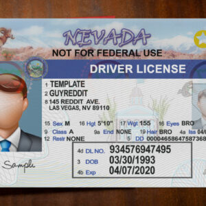 Nevada Driver License Template