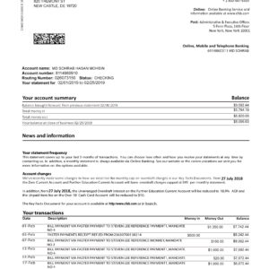 Community Federal Saving Bank Statement Free Download