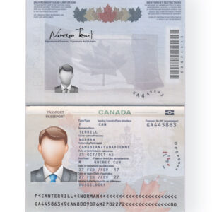 Canada Passport Template