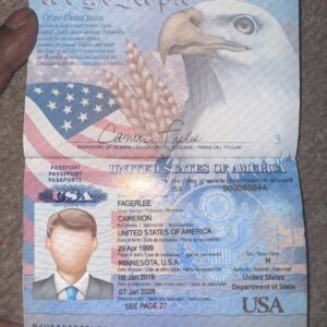 Editable USA Passport Template