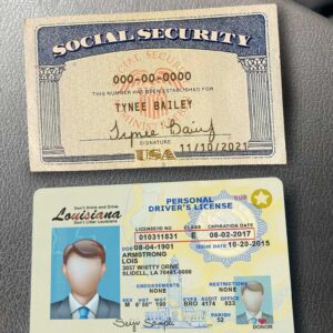 Editable Drivers License and Social Security CardTemplate