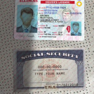 Editable Drivers License and SSN Template
