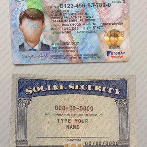 Social Security Card and Drivers License PSD