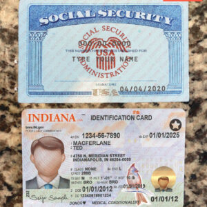 Editable Social Security and Drivers License Template PSD