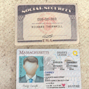Drivers License and Social Security Card PSD
