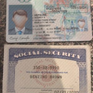 Drivers License and SSN Card Template PSD