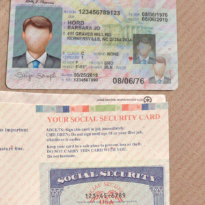 Drivers License and SSN PSD Template