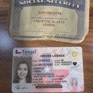 SSN Card and Drivers License PSD Template