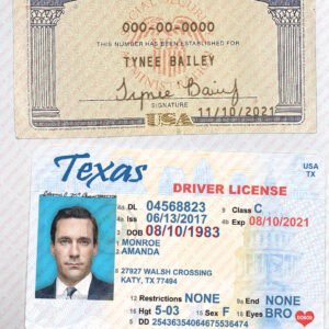 Editable Drivers License and SSN PSD