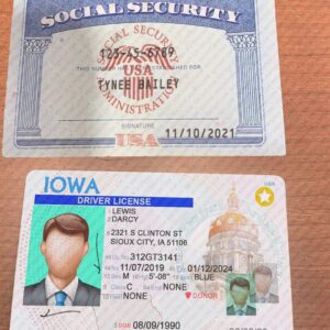Editable Drivers License and SSN PSD Template