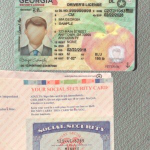 Editable Drivers License and SSN Card PSD Template