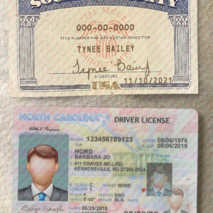 SSN Card and ID Card