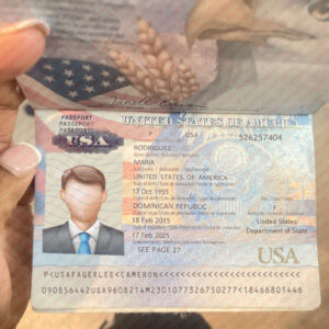 Editable USA Passport Template PSD